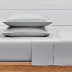 Gray Sateen Full 4pc Sheet Set - Levtex Home