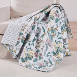 Verity Teal Quilted Throw - Levtex Home