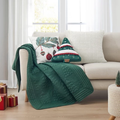 O Christmas Tree Quilted Throw - Levtex Home - Image 4