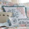 Bay Islands Coral Fringe Decorative Pillow - Levtex Home