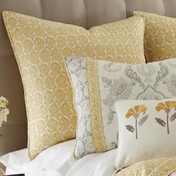 St. Claire Euro Shams - Set Of 2 - Multicolor - Levtex Home