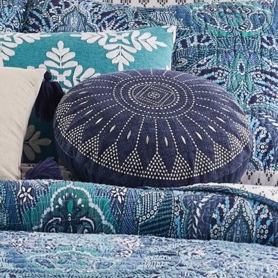 Bellamy Navy Decorative Pillow - Levtex Home - Image 2