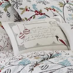 Holly Holiday Decorative Pillow White - Levtex Home