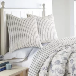 Tahiti Grey Euro Sham Set Of 2 - Levtex Home