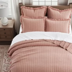 Wilhemina Dusty Rose Euro Sham 2pk - Levtex Home