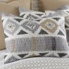 Santa Fe Standard Sham - Greys, Tan, And White - Levtex Home