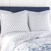 Linnea Blue Floral Quilted Euro Sham - 2pk - Levtex Home