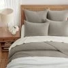 Eyelet Taupe Euro Sham Set Of 2 - Levtex Home