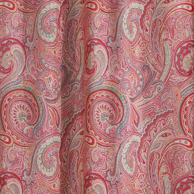 Spruce Paisley Lined Curtain Panel With Rod Pocket - Levtex Home - Image 2