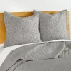 Beckett Light Gray Euro Sham Set Of 2 - Levtex Home