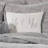 Perla Grey Mr. & Mrs Decorative Pillow - Levtex Home