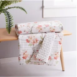 Pippa Floral Quilted Throw - Levtex Home