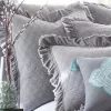 Grey Stonewashed Euro Sham Set Of 2 - Grey - Levtex Home