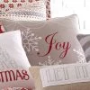 Silent Night Joy Decorative Pillow Gray - Levtex Home