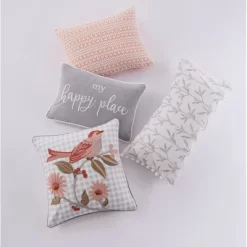 Pippa Bird Gingham Decorative Pillow - Levtex Home