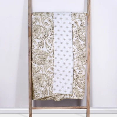 Fallon Paisley Quilted Throw - Levtex Home