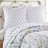 Apolonia Botanical Floral Quilted Euro Sham - 2pk - Villa Lugano By Levtex Home