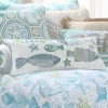 Ocean Springs Embroidered Fish Decorative Pillow - Levtex Home
