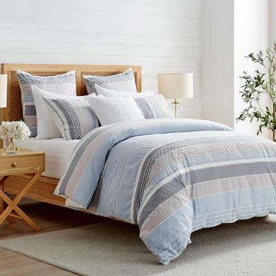 Santander Comforter Set - Blue, Grey & White - Levtex Home
