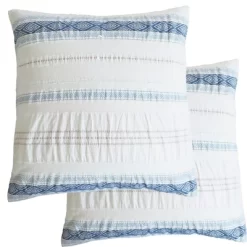 Pickford Blue Euro Sham Set Of 2 - Levtex Home