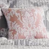 Belhaven Embroidered Decorative Pillow Peach - Levtex Home