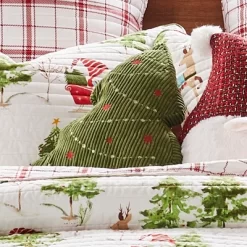 Gnome Forest 3D Tree Pillow - Levtex - Merry & Bright