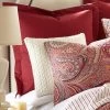 Spruce Red Euro Shams - Set Of 2 - Levtex Home