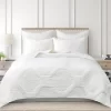 Muslin Stitch White Euro Sham Set Of 2 - Levtex Home
