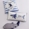Sammy Shark Beware Decorative Pillow - Levtex Home
