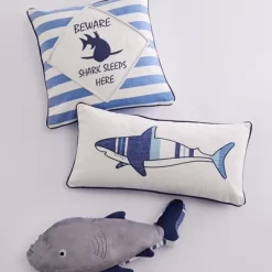 Sammy Shark Beware Decorative Pillow - Levtex Home
