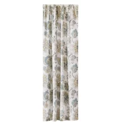 Palladium Grey Floral Drape Panel - One Drape Panel Grey - Levtex Home